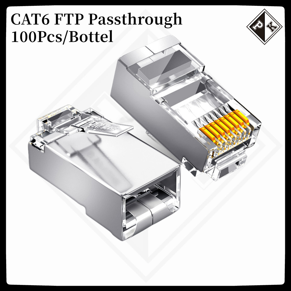 CAT6 FTP RJ45 Passthrough/TAGUSAN Pass through Metal shield RJ45 ...