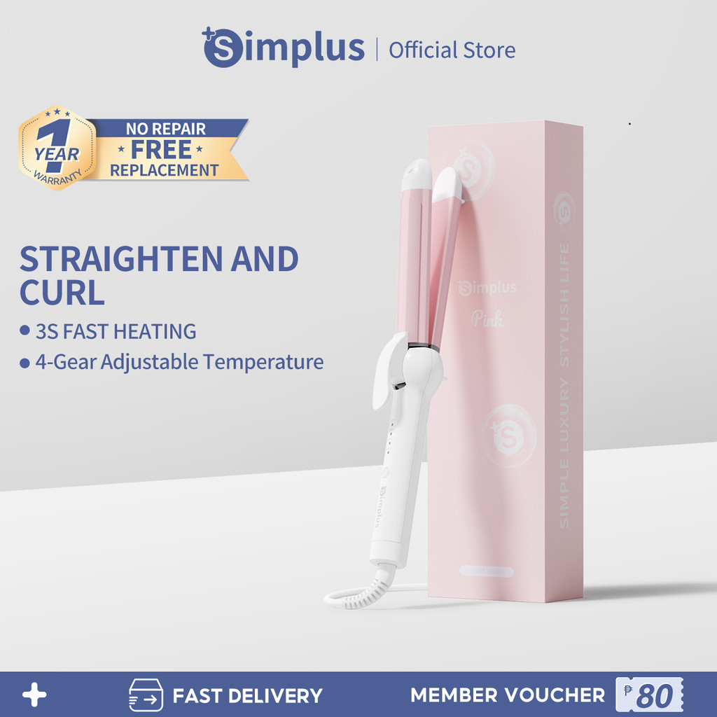Simplus Hair Curler 2 in 1 Straightener and Curler Automatic Curling ...