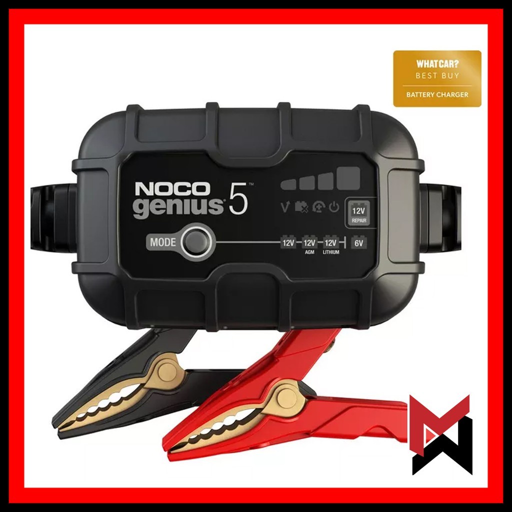 Noco Genius 5 - Car Battery Charger - Genius5 - 5-Amp Smart Maintainer ...