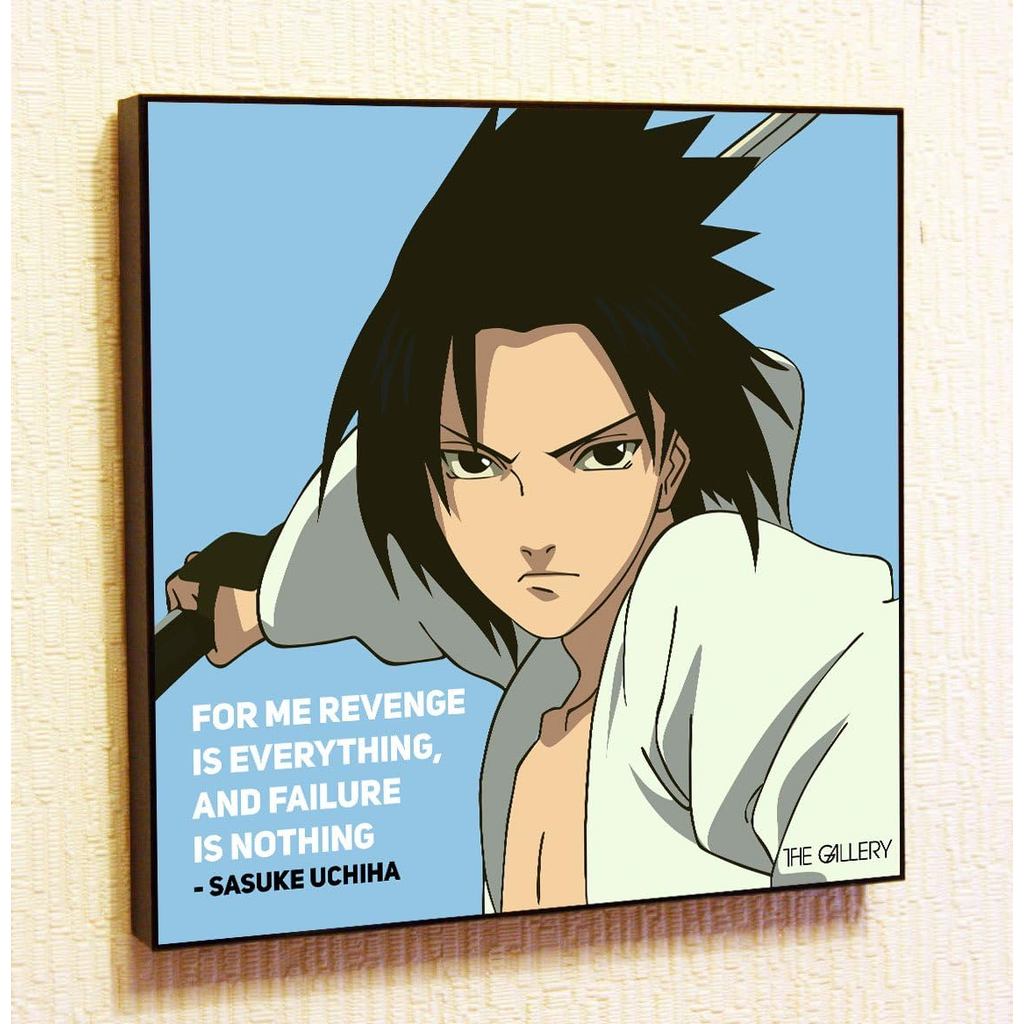 Product image Sasuke Uchiha Anime Motivational Quotes Wall Decals Pop ...