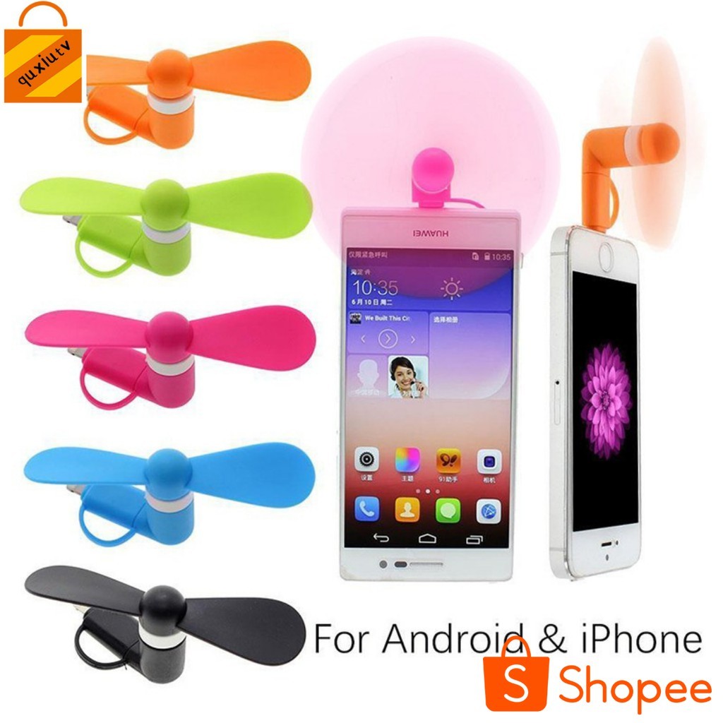 Usb Mini Fan 2 in 1 For Android and IPhone | Shopee Philippines