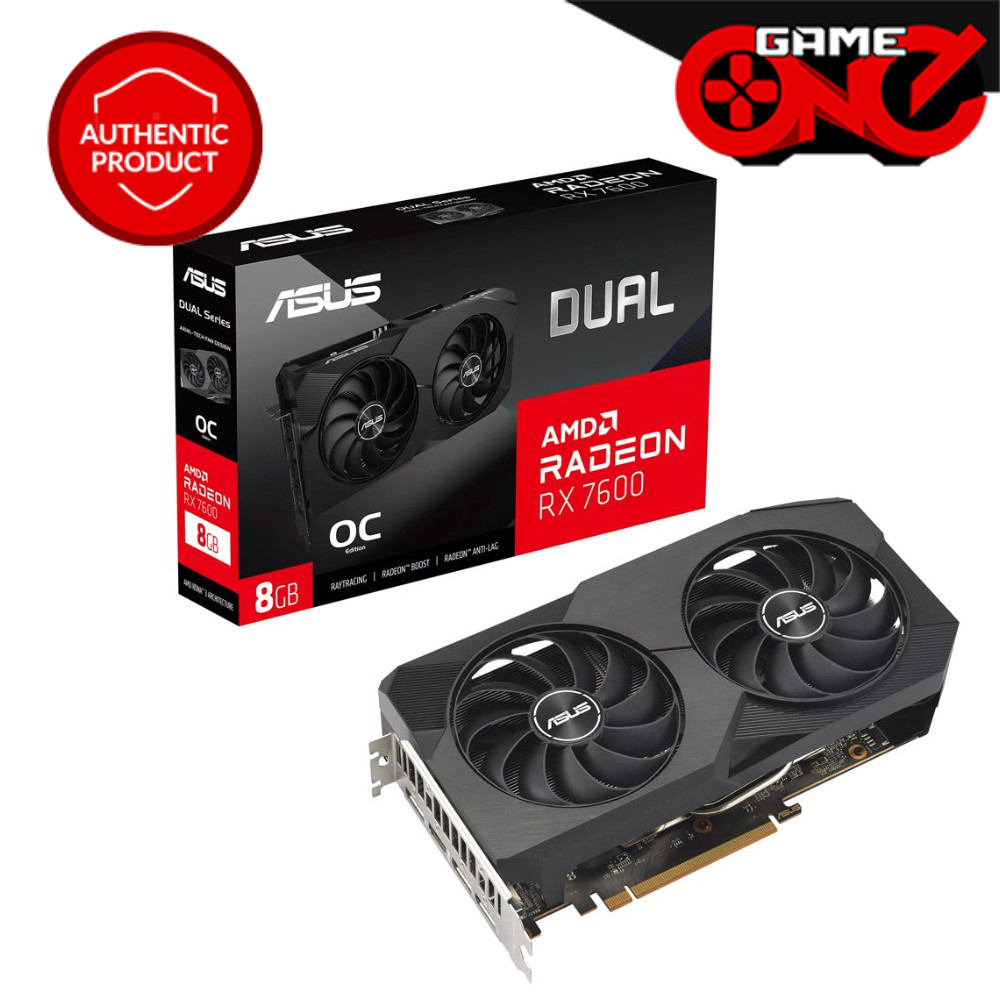 ASUS Dual Radeon RX 7600 OC Edition 8GB GDDR6 Graphics Card | Shopee ...