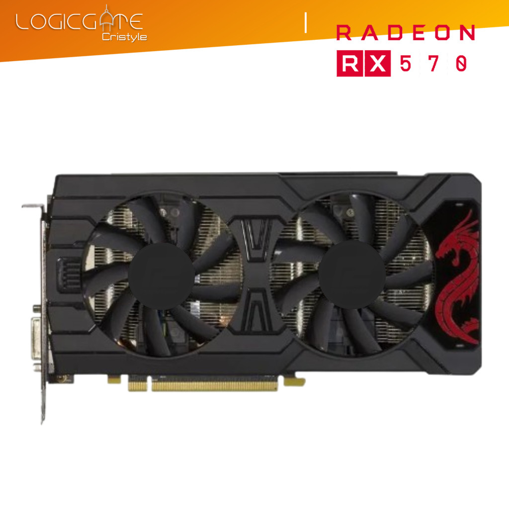 AMD Power Color Red Dragon Radeon | RX 570 4GB 256BIT | Hi-end Graphics ...