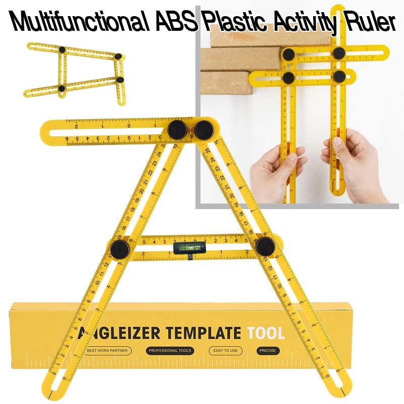 Angle Ruler Tool Angle Ruler Measuring Protractor Activity Four-fold ...