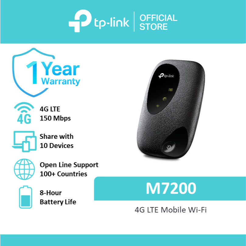 TP-Link | M7200 | Battery Pocket Wi-Fi 4G LTE | Openline All Network ...