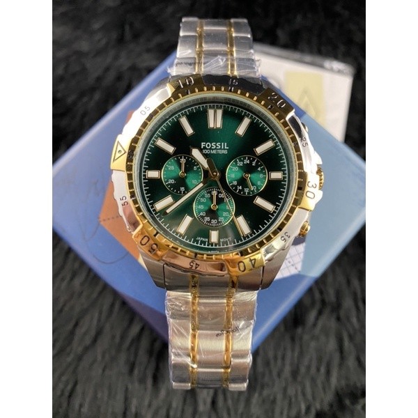 FOSSIL GARRETT FS OS NEW Chronograph Stainless steel watch | Shopee ...