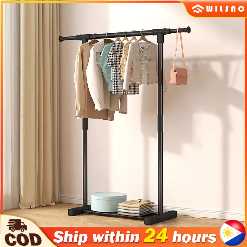 Nordic Sampayan Drying Rack Single Pole Telescopic Clothes Rack ...