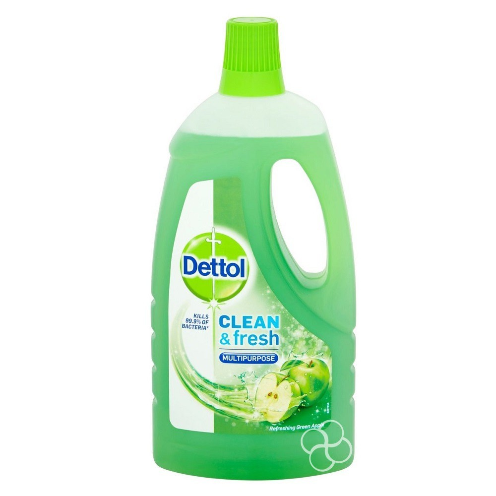 Dettol Clean & Fresh Refreshing Green Apple Multi-purpose Cleaner 1L ...