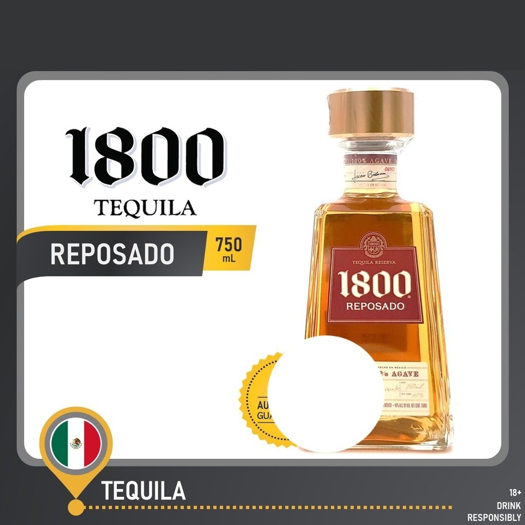 1800 Reposado Tequila 750mL | Shopee Philippines