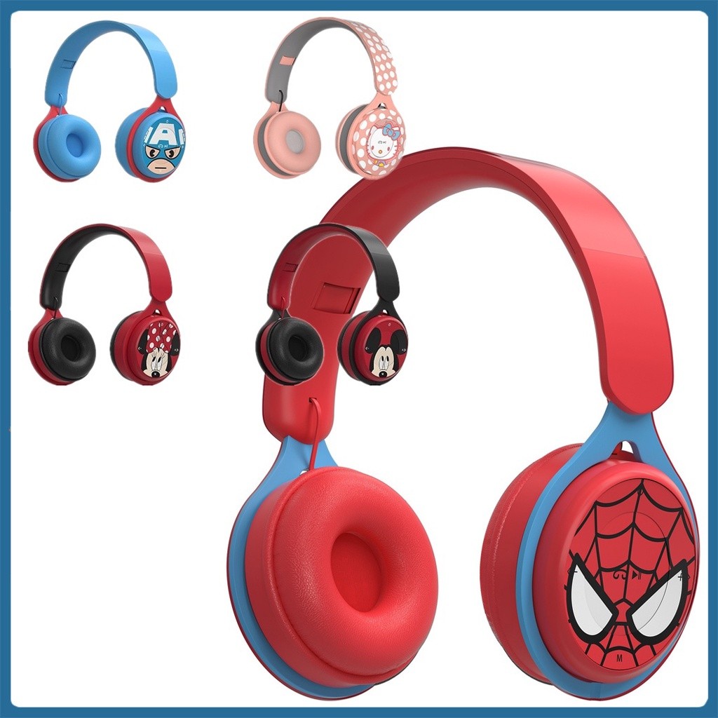 Wireless Bluetooth Kids Headsets Disney Mickey Minnie Mouse Hello Kitty ...