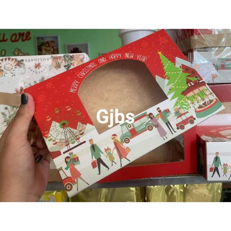 Christmas Boxes |CupcakeBox| Pastry box||Loaf Box|Brownies box | Shopee ...