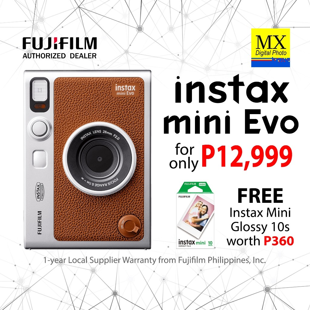 Authentic Fujifilm Instax Mini Evo Camera & Smartphone Printer with ...