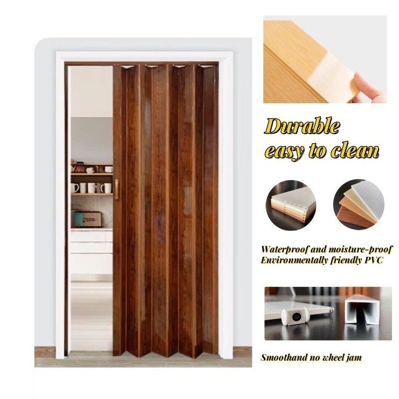 Eco-friendly PVC Accordion Folding Door Sliding Partition Divider for ...