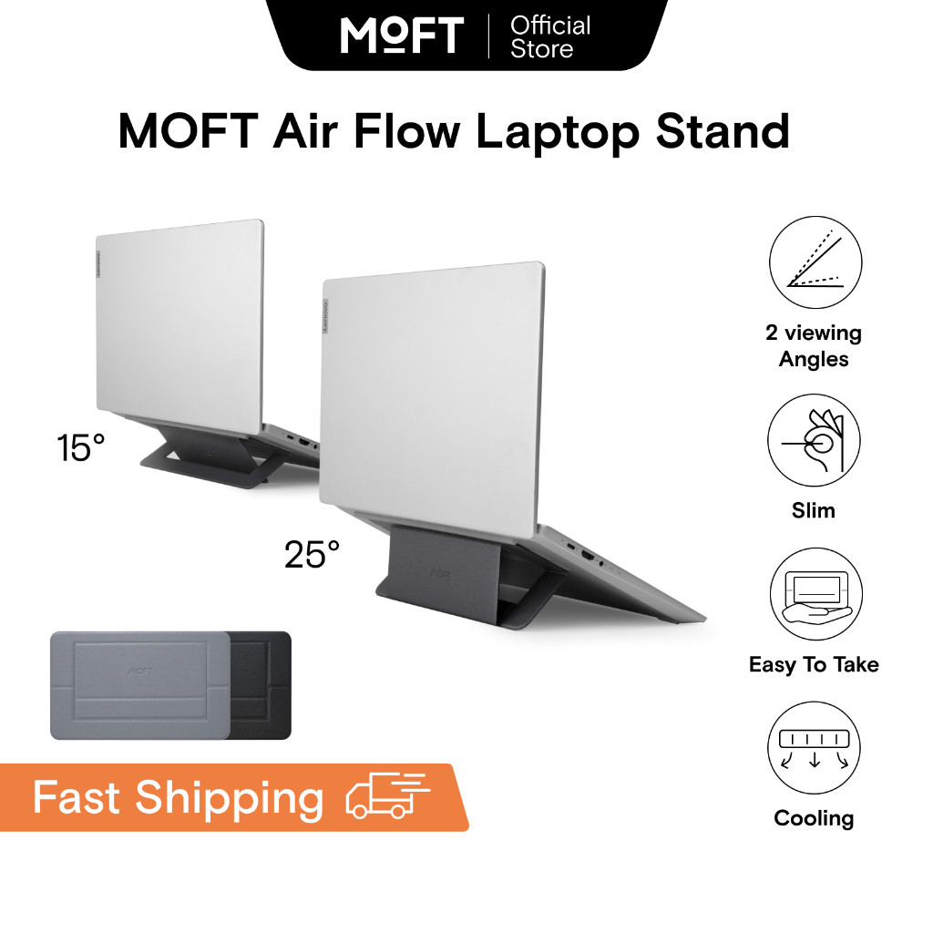 MOFT Invisible Airflow Laptop Stand with Open Design for Heat ...