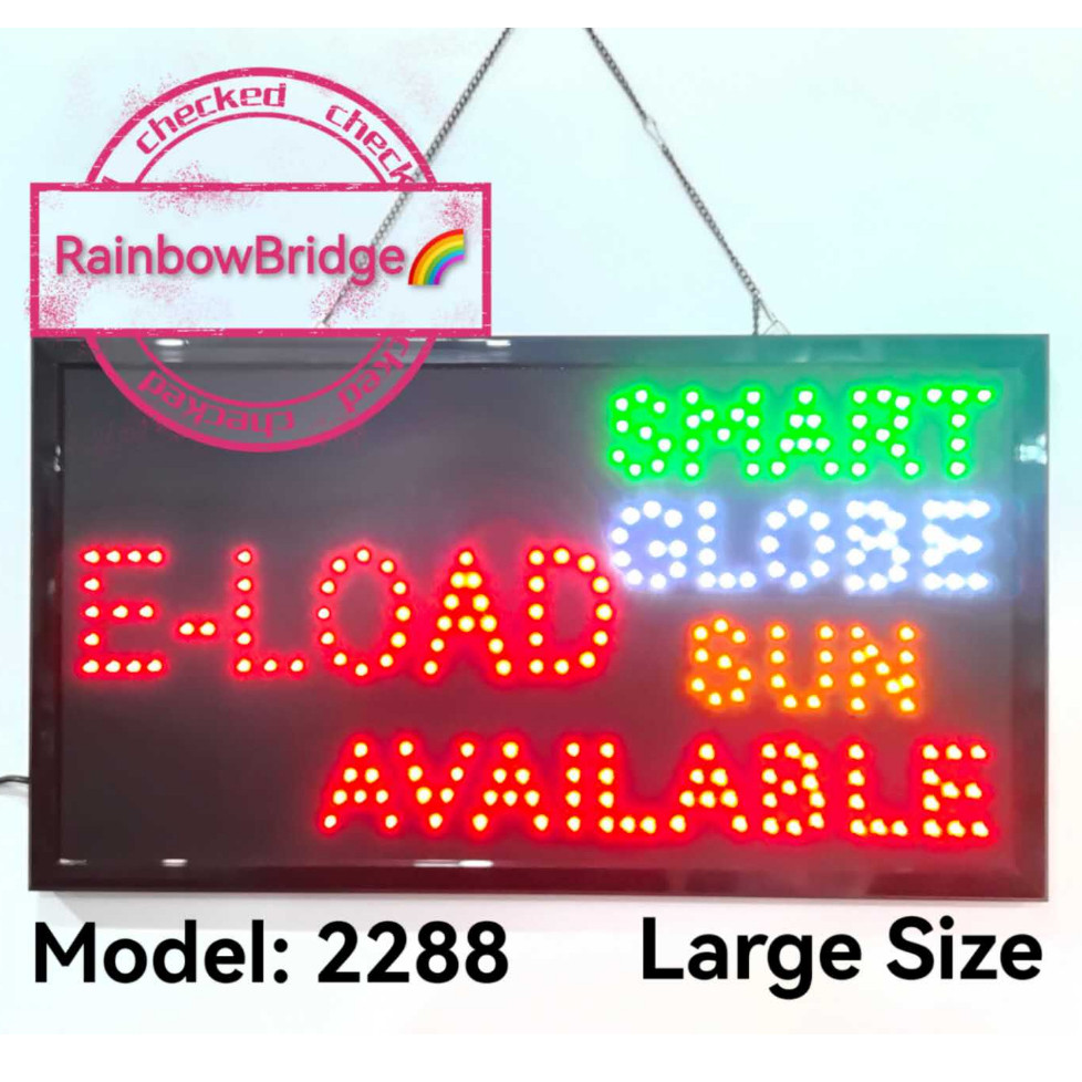 E-LOAD SMART GLOBE SUN AVAILABLE RAINBOW BRIDGE LED SIGNAGE (New-Small ...