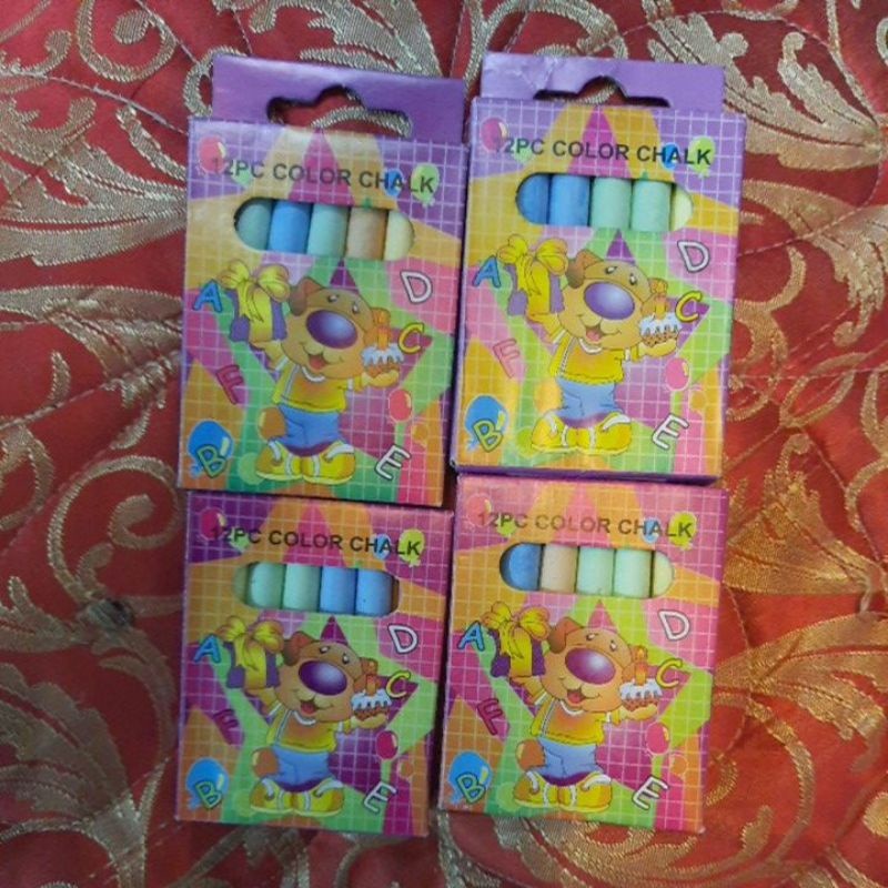 Dustless Colored Chalk (12pcs color chalk) | Shopee Philippines
