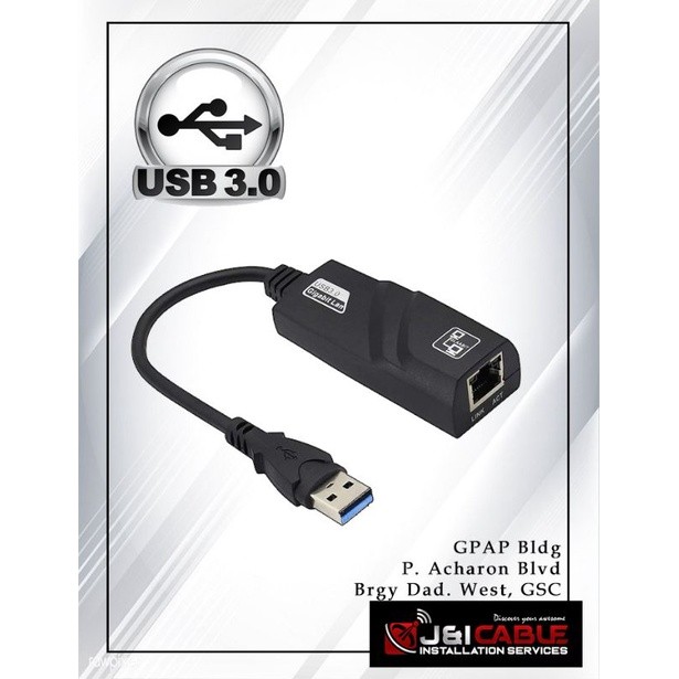 USB 3.0 to LAN Driver Free 10/100/1000 Mbps Network RJ45 LAN Wired ...