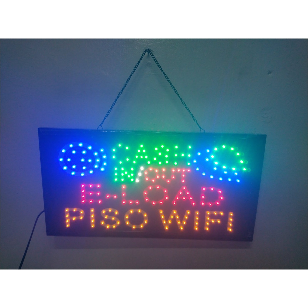 LED LIGHT ENERGY SAVING LIGHT BILLBOARD GCASH / OPEN / CLOSED, PISO ...