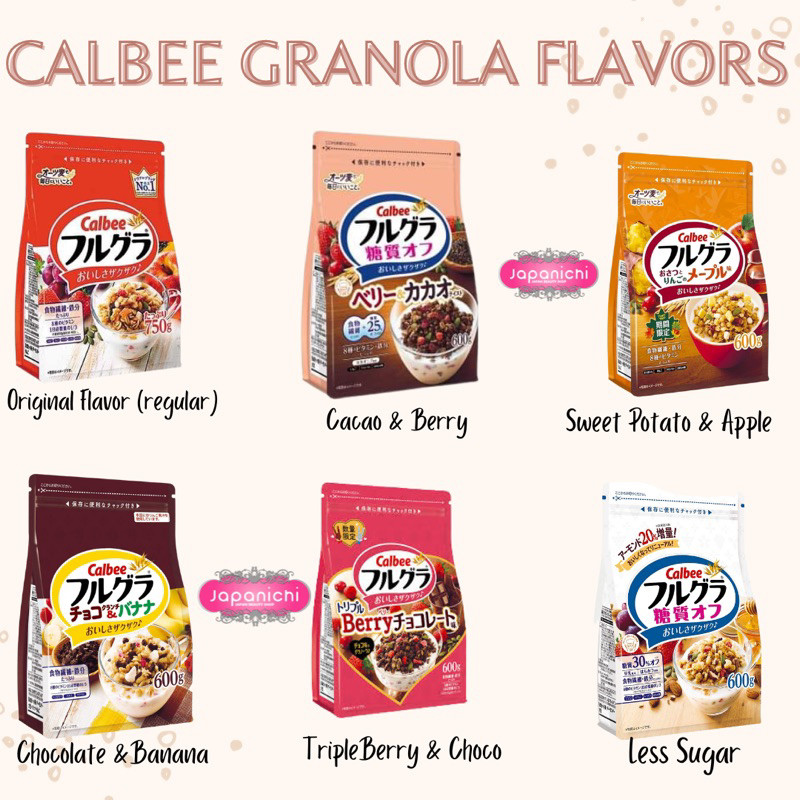 CALBEE Fruit Granola AND NUT Assorted Flavors from Japan Frugra BEAR ...