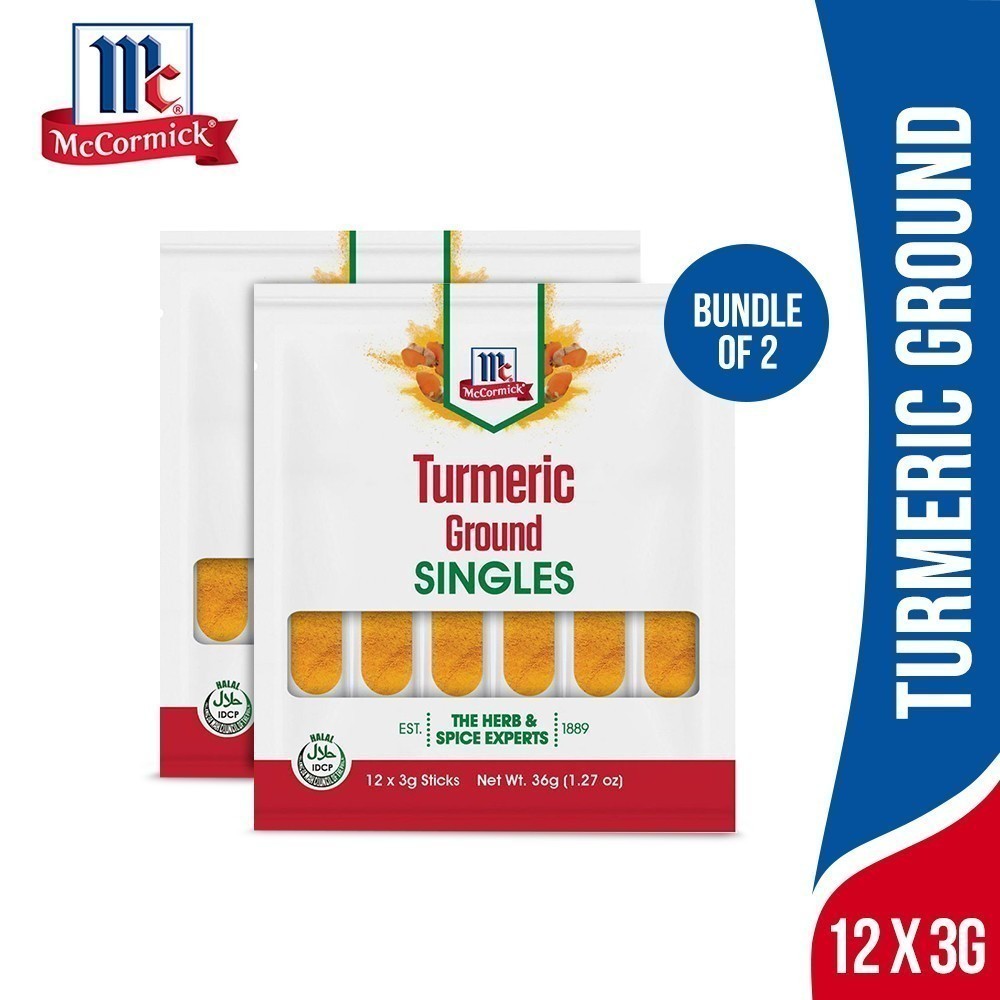 McCormick Turmeric Ground 12x3g - Bundle of 2 | Shopee Philippines