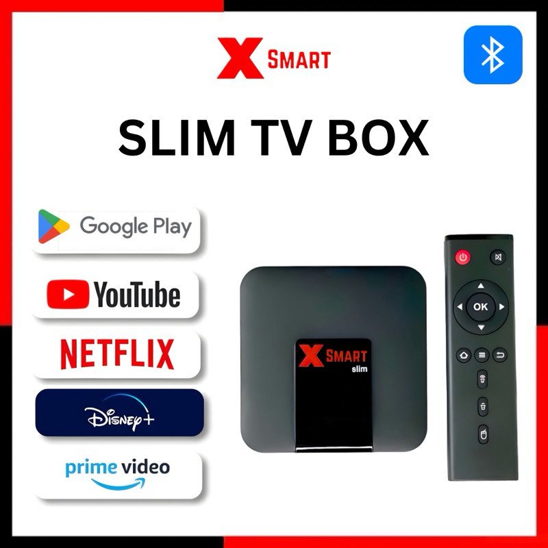 SLIM - Android TV BOX | FREE Movies | Bluetooth | 5G WiFi | For Smart ...