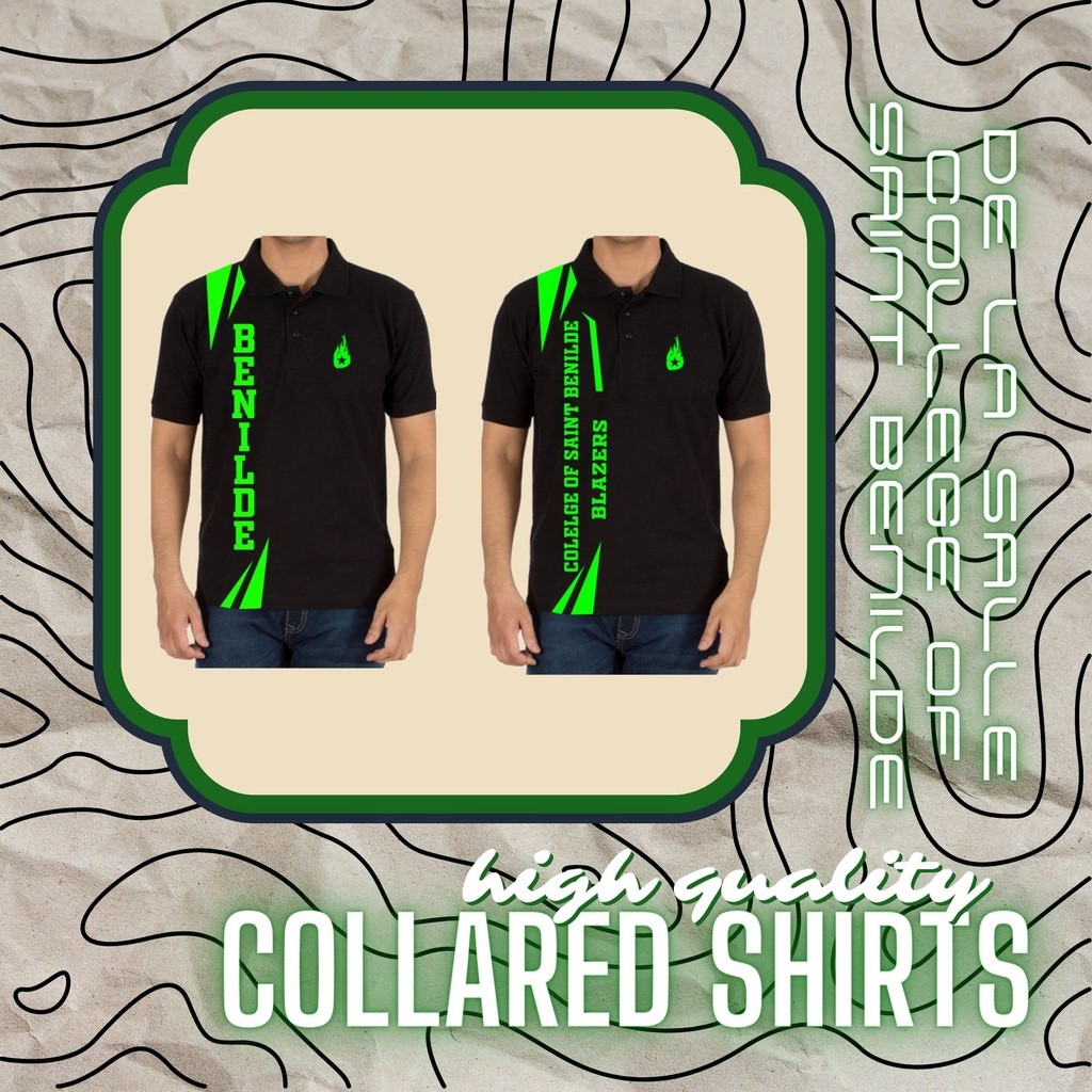 DLSU-CSB (De La Salle-College of Saint Benilde) High Quality Collared ...