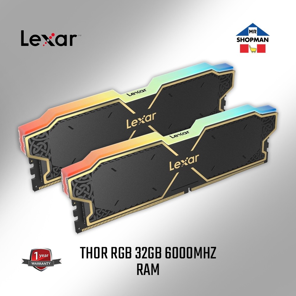 Lexar Thor RGB DDR5 32Gb (2x16Gb) 6000Mhz DDR5 Udimm RAM | Shopee ...