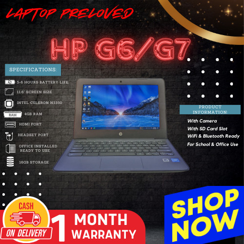 HP TYPE C Laptop I 4GB RAM I Intel Celeron N3350 I Built in Camera ...