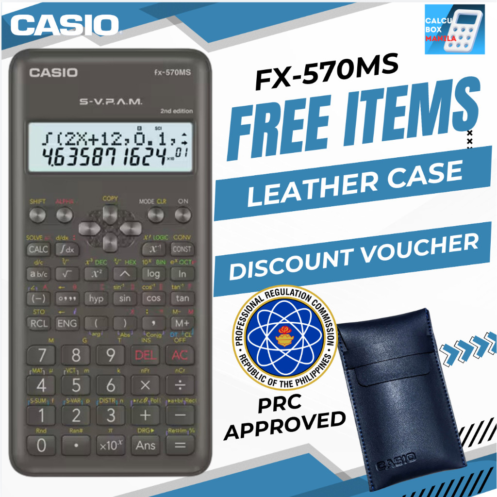 CASIO FX570MS SCIENTIFIC CALCULATOR FOR PRC EXAMS | Shopee Philippines
