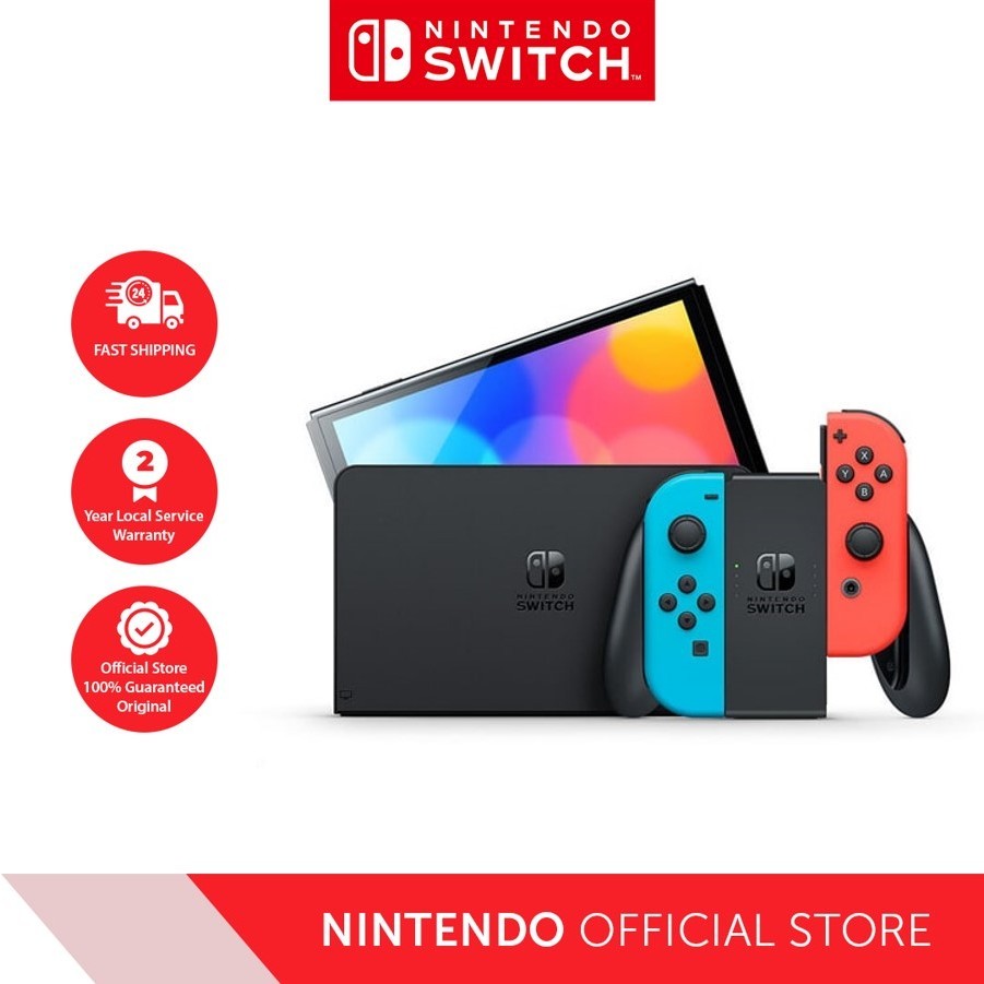 Nintendo Switch OLED Model Neon Blue/Neon Red | Shopee Philippines