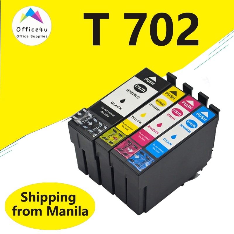 For Epson 702 ink cartridge 702XL T702 for EPSON WorkForce Pro WF-3720 ...