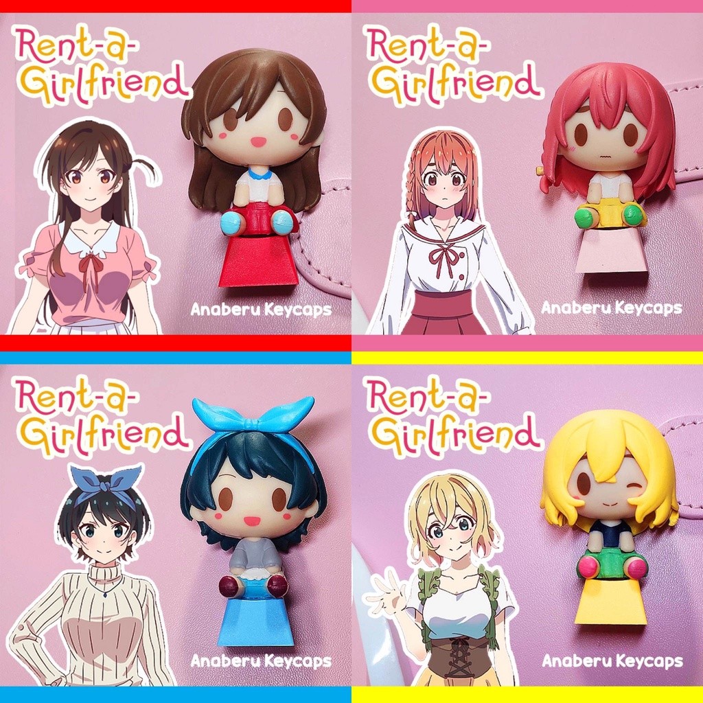 RENT A GIRLFRIEND KEYCAPS FOR GAMING AND MECHANICAL KEYBOARD | Shopee ...