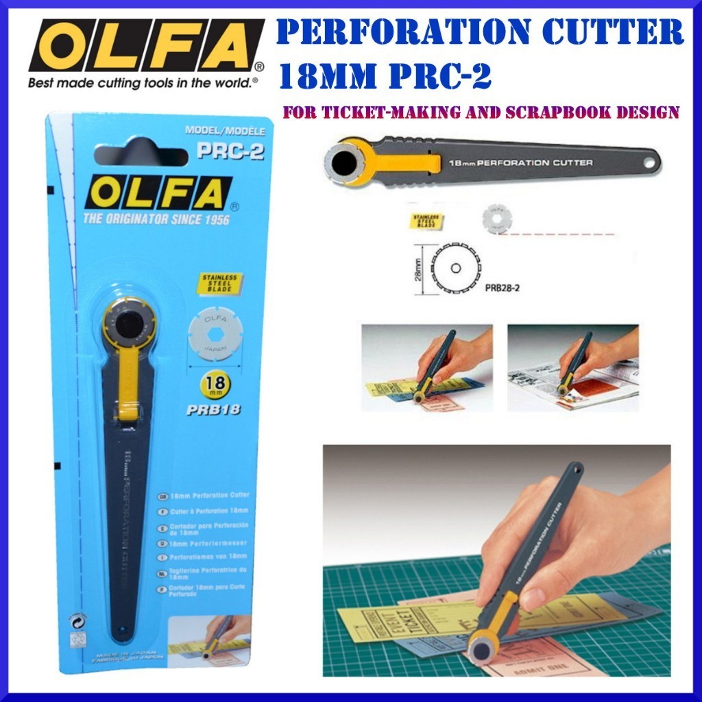 Olfa Perforated Cutter Perforation Ticket Cutter OLFA PRC-2 | Shopee ...