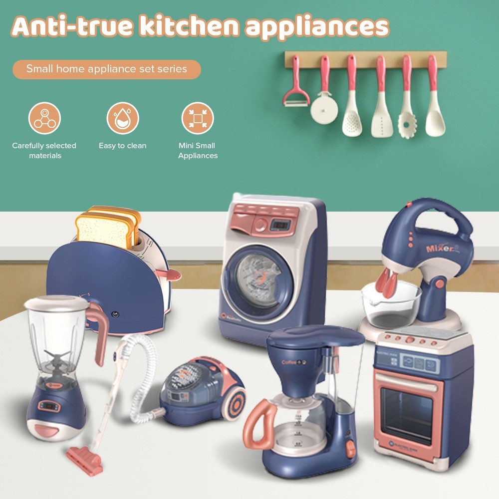 Mini Home Appliances Simulation Toys for Kids Kitchen Toy for Girls ...