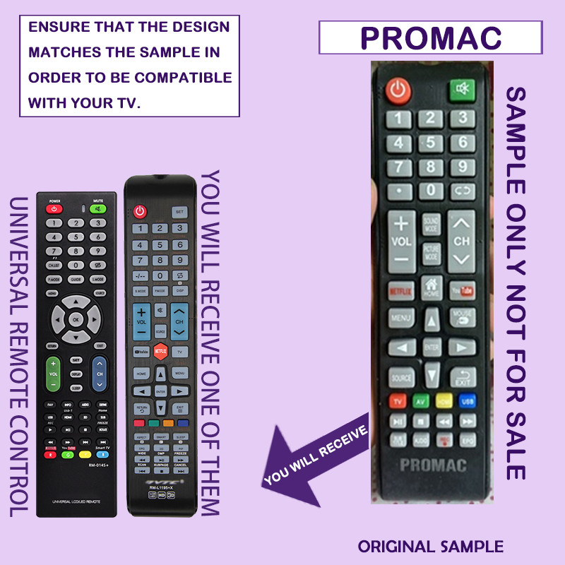 Universal remote control for promac smart tv remote(universal)na gagana ...
