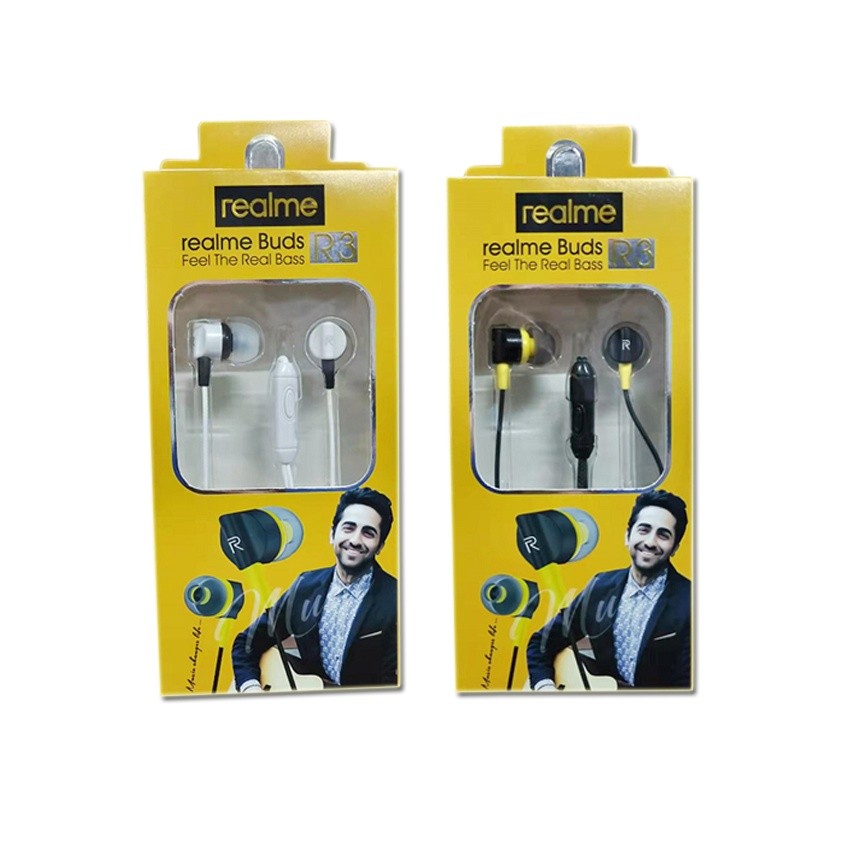 Realme R3 Earphone Universal Super Bass With Mic | Shopee Philippines