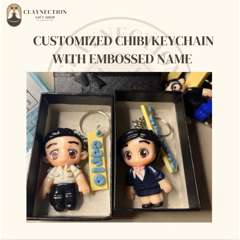 Customized Chibi Keychain With FREE Pouch 2-2.5”| Polymer Clay| Made by ...