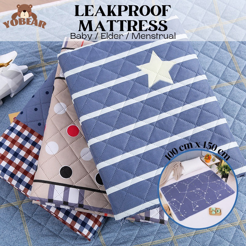 Baby Adult Menstrual Leakproof Diaper Changing Mat Pad Cotton Washable ...