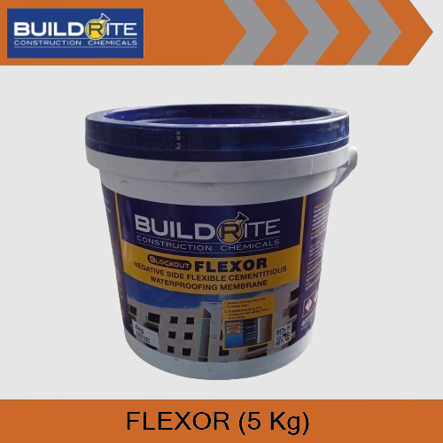 BUILDRITE FLEXOR (5kg) NEGATIVE SIDE CEMENTITIOUS WATERPROOFING 2K ...