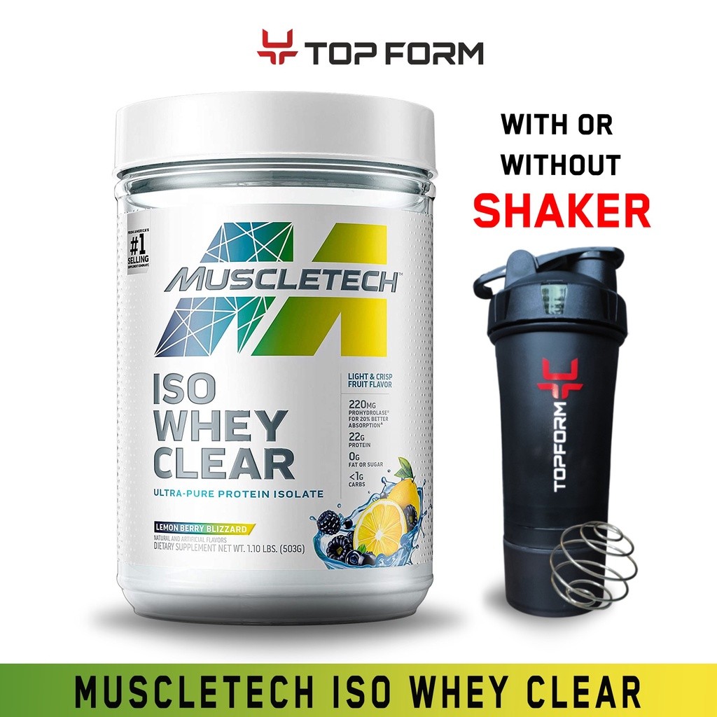 Muscletech Iso Whey Clear -Protein Isolate(1.1lbs) | Shopee Philippines