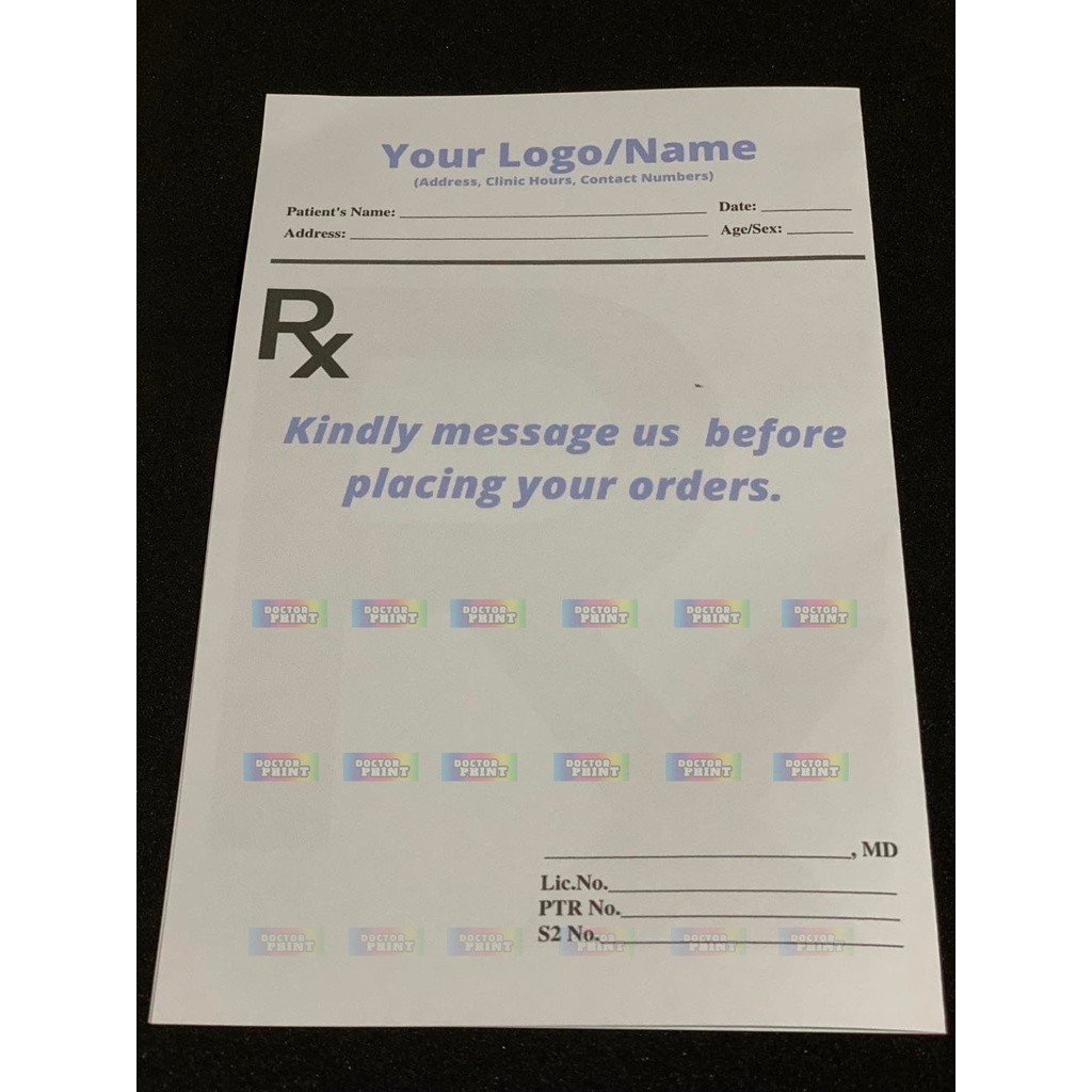 Personalized Prescription/Customized Pads | Shopee Philippines