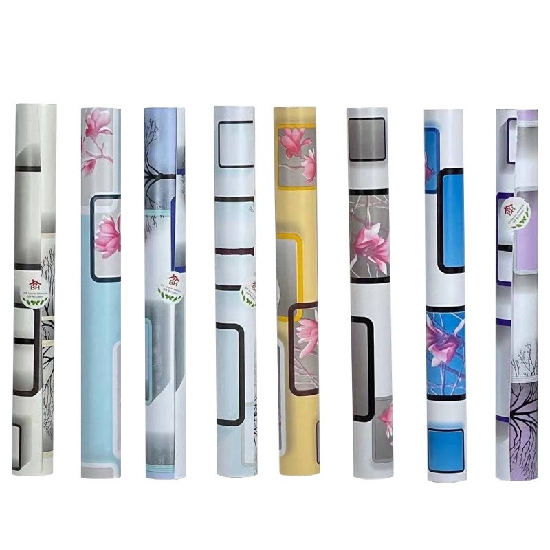 BHW Wallpaper Self Adhesive Geometry and Tree/Floral Design PVC ...