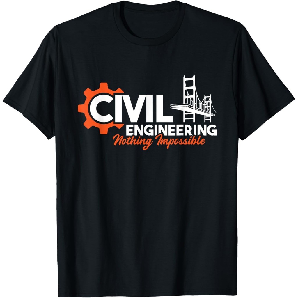 Nothing Impossible - Bridge Engineer Civil Engineering Gift Unisex T ...