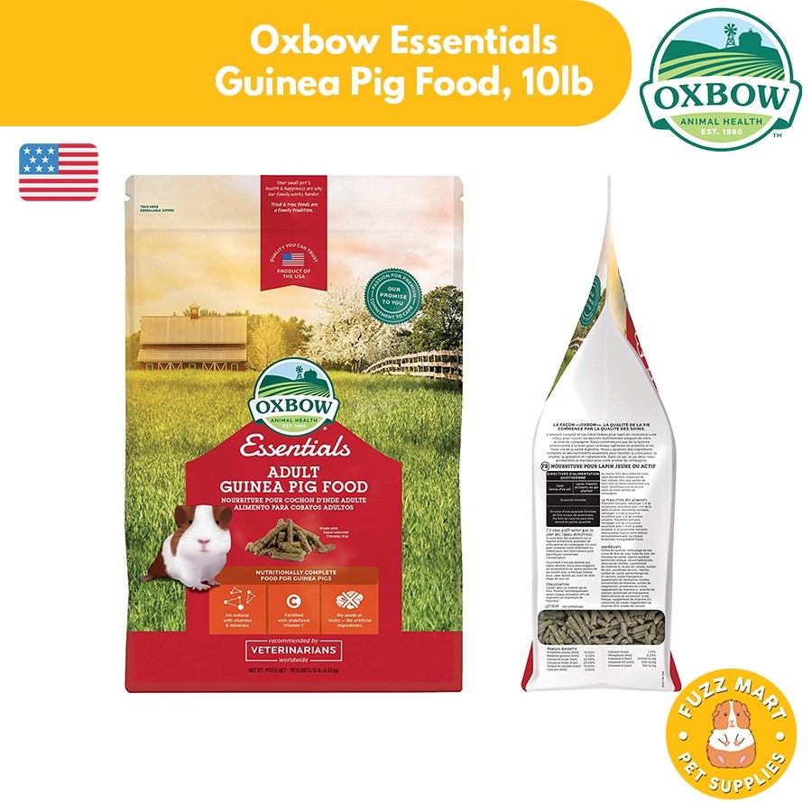 (10lb) Oxbow Essentials GUINEA PIG Pellet Food for Young and Adults ... - Guinea Pig Pellet Review For Peruvian Guinea Pigs
