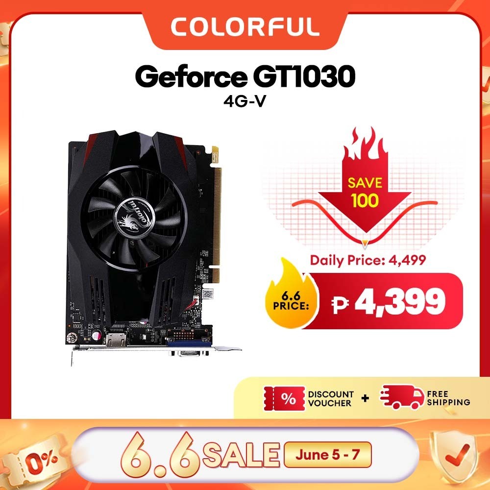 Colorful GeForce GT1030 4G-V DDR4 Graphics Card | Shopee Philippines