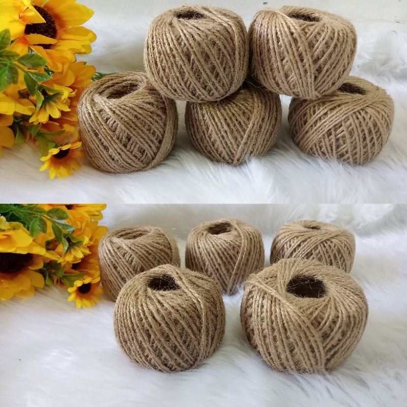 Jute strings/Jute twine for crafts/48m(157ft per roll) | Shopee Philippines