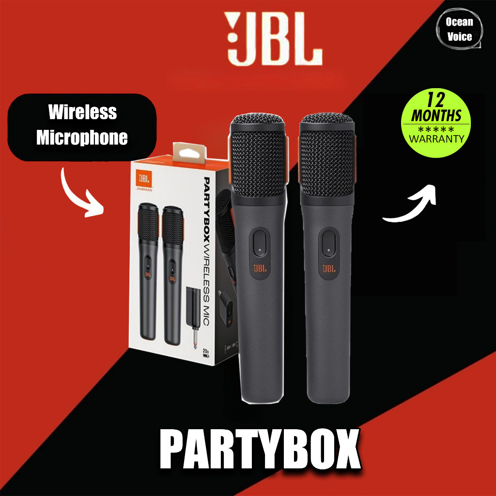 JBL PartyBox Wireless Mic Wireless Microphone Set Party box,Handheld ...