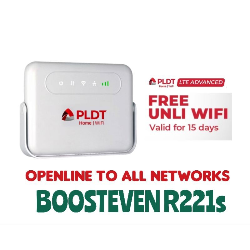 PLDT BOOSTEVEN R221s BRANDNEW OPENLINE LTE CAT6 HOME PREPAID WIFI ...