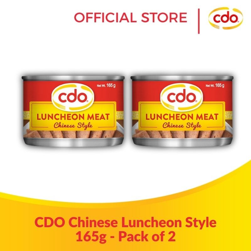 CDO Chinese Style Luncheon Meat 165g - Pack of 2 | Shopee Philippines