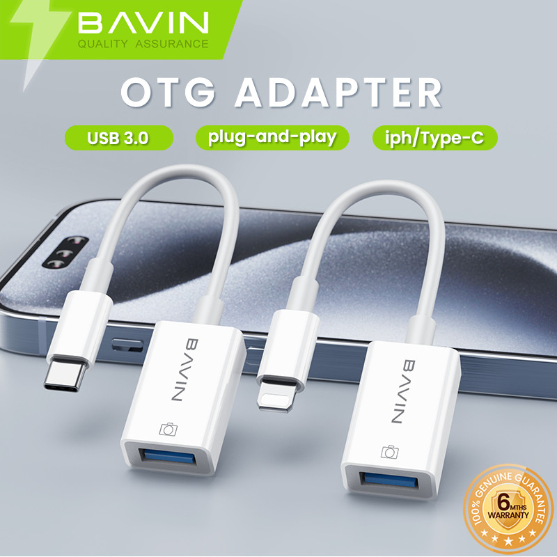 BAVIN O30 / O35 OTG Adapter Plug & Play Type-C to USB 3.0 / iPh to USB ...